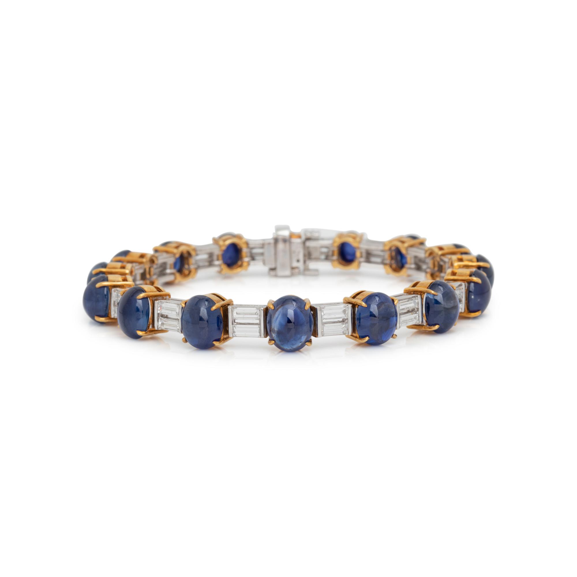 SAPPHIRE AND DIAMOND BRACELET