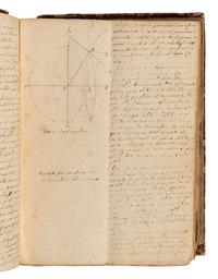 [MANUSCRIPT - ASTRONOMY]. ORIANI, Barnaba (1752-1832). Italian manuscript on astronomy. [Italy, ca 1790].