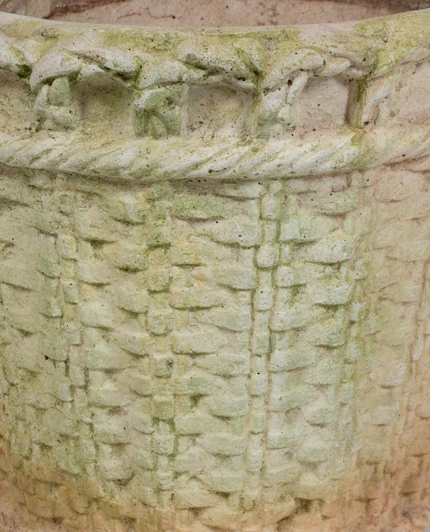 A Pair of Cast Stone Jardinières