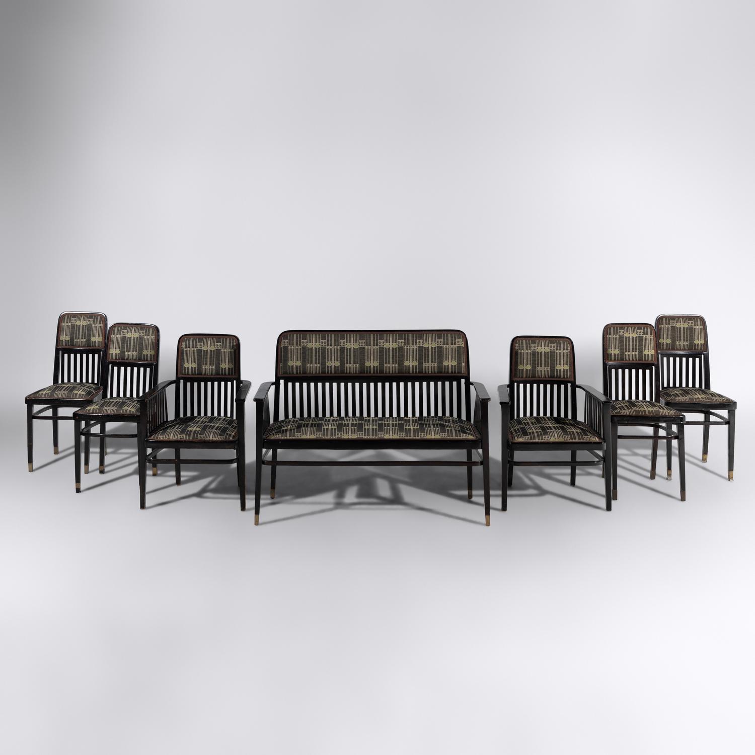 Seven piece parlor suite for Jacob and Josef Kohn