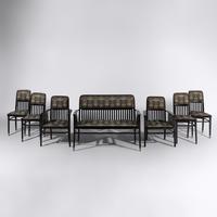 Seven piece parlor suite for Jacob and Josef Kohn