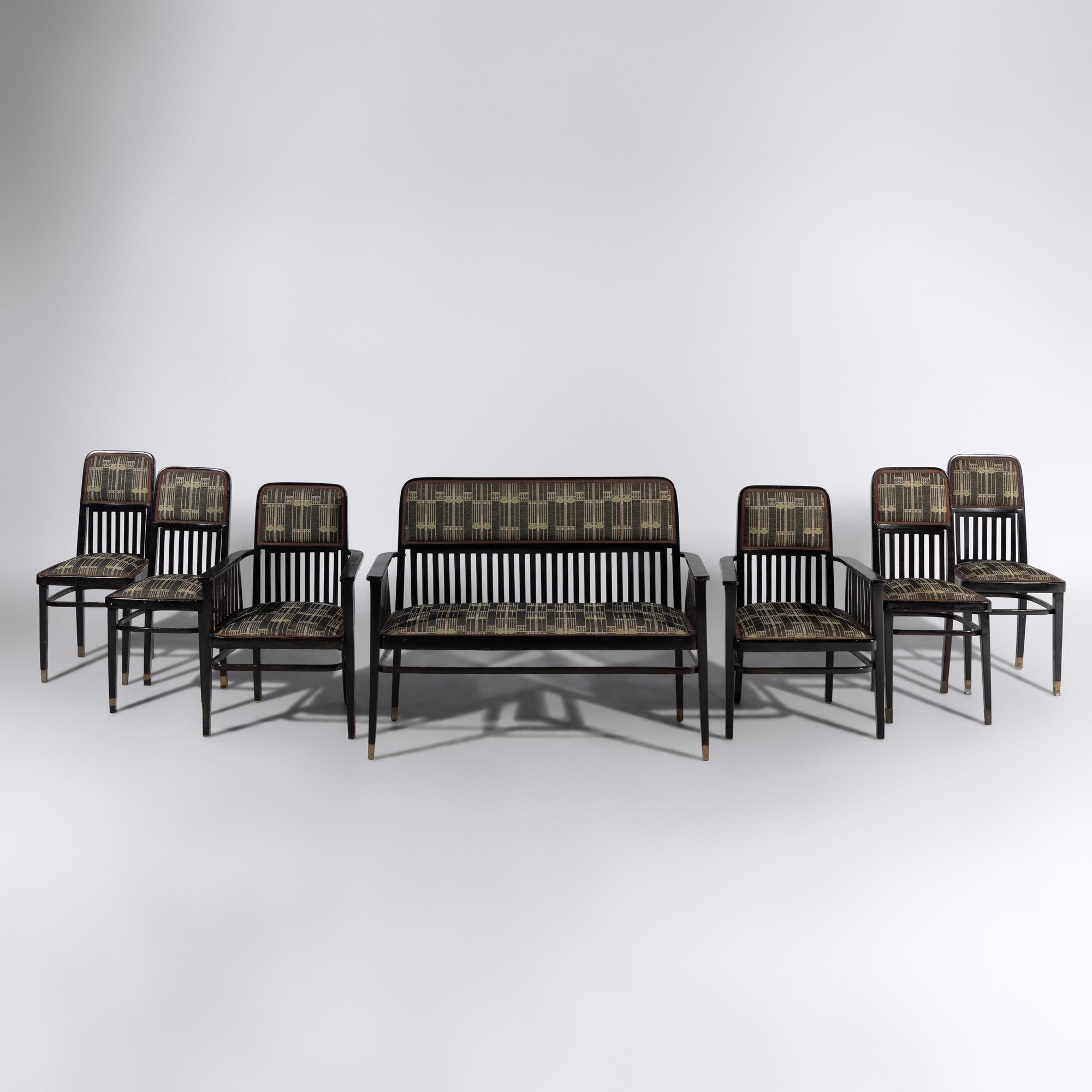 Seven piece parlor suite for Jacob and Josef Kohn