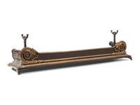 An Empire Style Gilt Bronze Fireplace Fender
