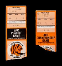 A Group of Cincinnati Bengals Ephemera (Including Program from First Regular Season Home Game in Franchise History),