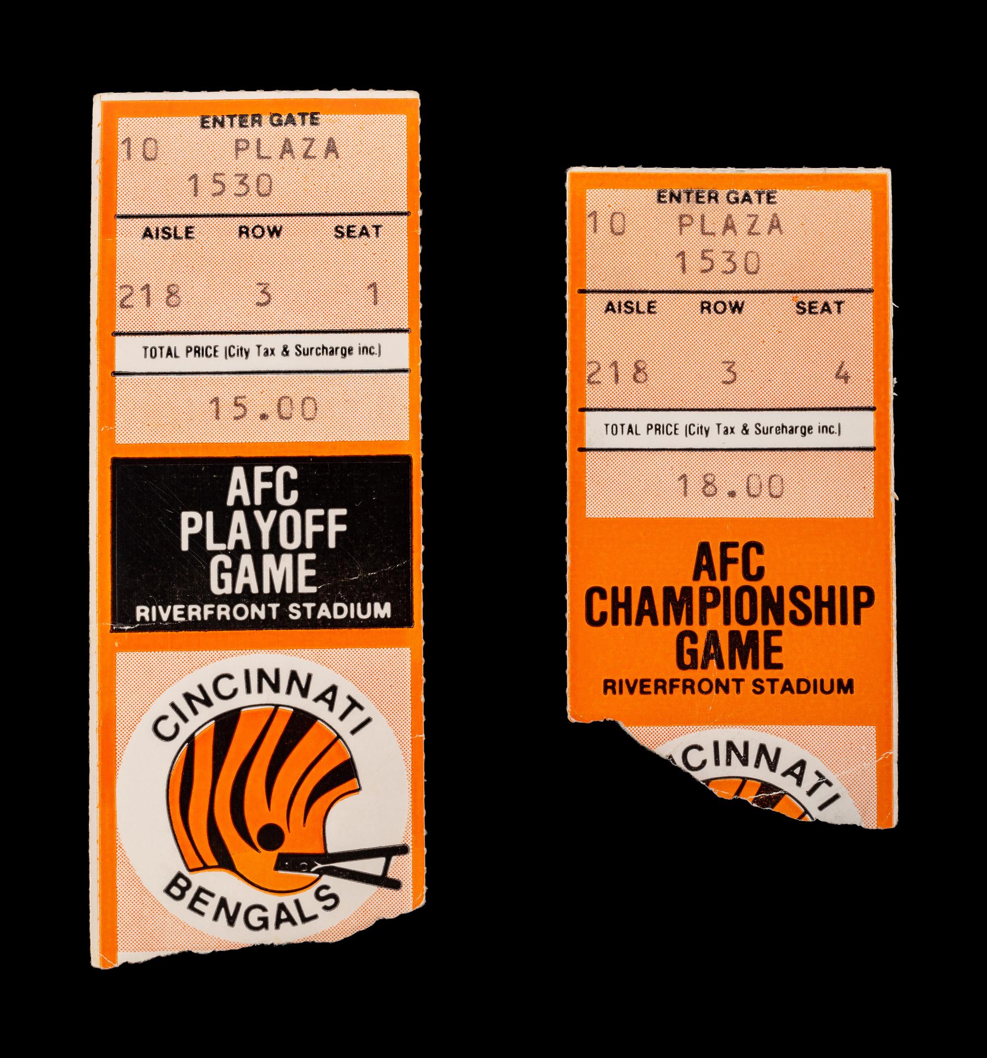 A Group of Cincinnati Bengals Ephemera (Including Program from First Regular Season Home Game in Franchise History),
