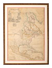 [MAPS & ATLASES]. SENEX, John (1678-1740). North America Corrected from the Observations Communicated to the Royal Society at London and the Royal Academy at Paris. London: N.p., 1710.
