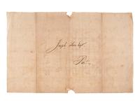 [PENNSYLVANIA]. Warrant for a list of men eligible for militia service in Philadelphia, PA. 23 April 1788.