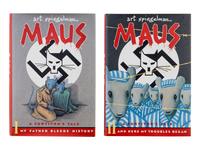 SPIEGELMAN, Art (b. 1948). Maus a Survivor’s Tale I My Father Bleeds History . -- Maus a Survivor’s Tale II And Here My Troubles Began . New York: Pantheon Books, [1986], [1991].