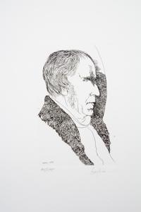 BASKIN, LEONARD. Laus pictorum. Northampton, 1969. Portfolio of 16 portraits of 19th century artists. Signed, limited.