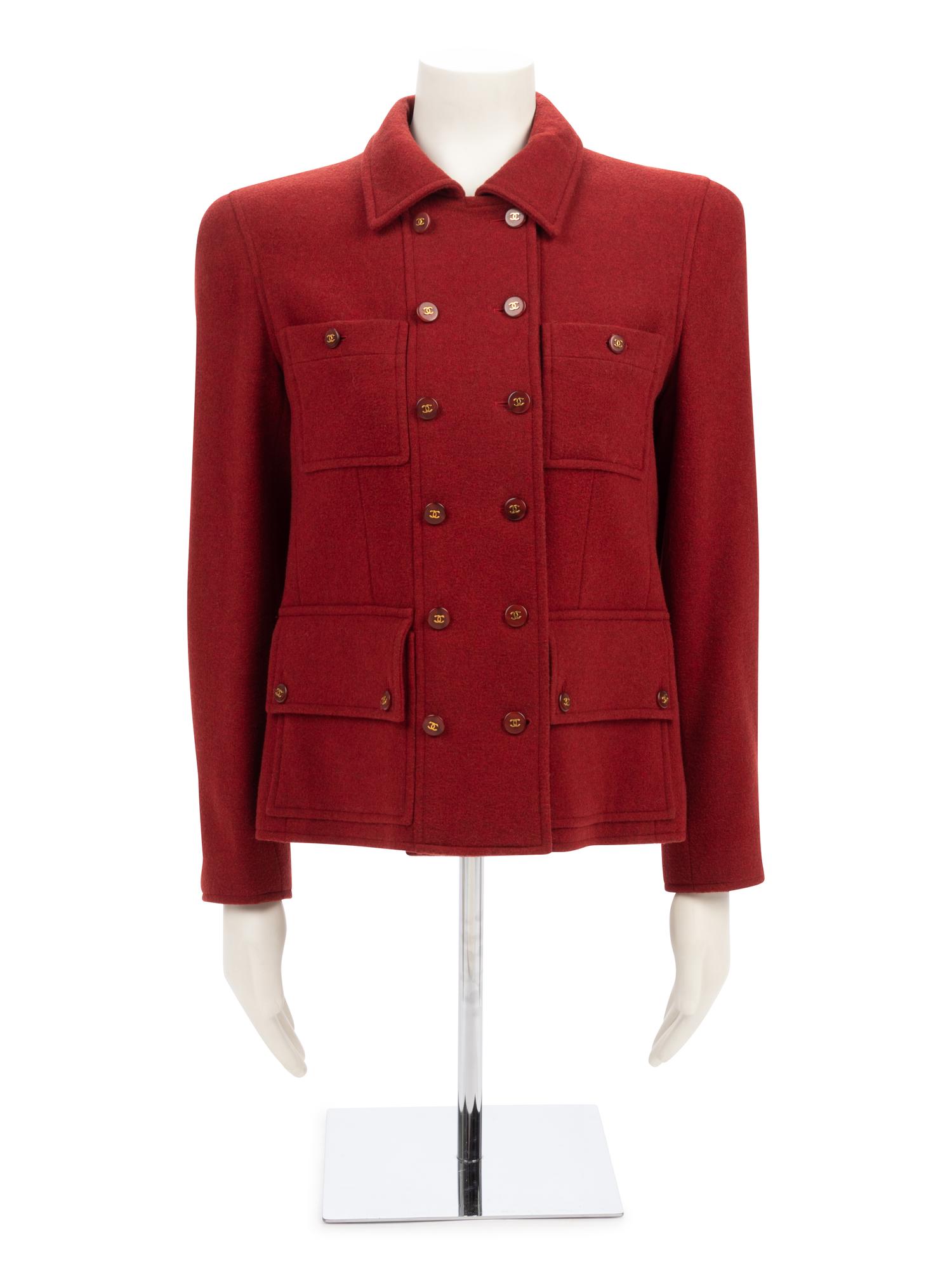 Chanel Cashmere Double Breast Jacket, Fall 1995
