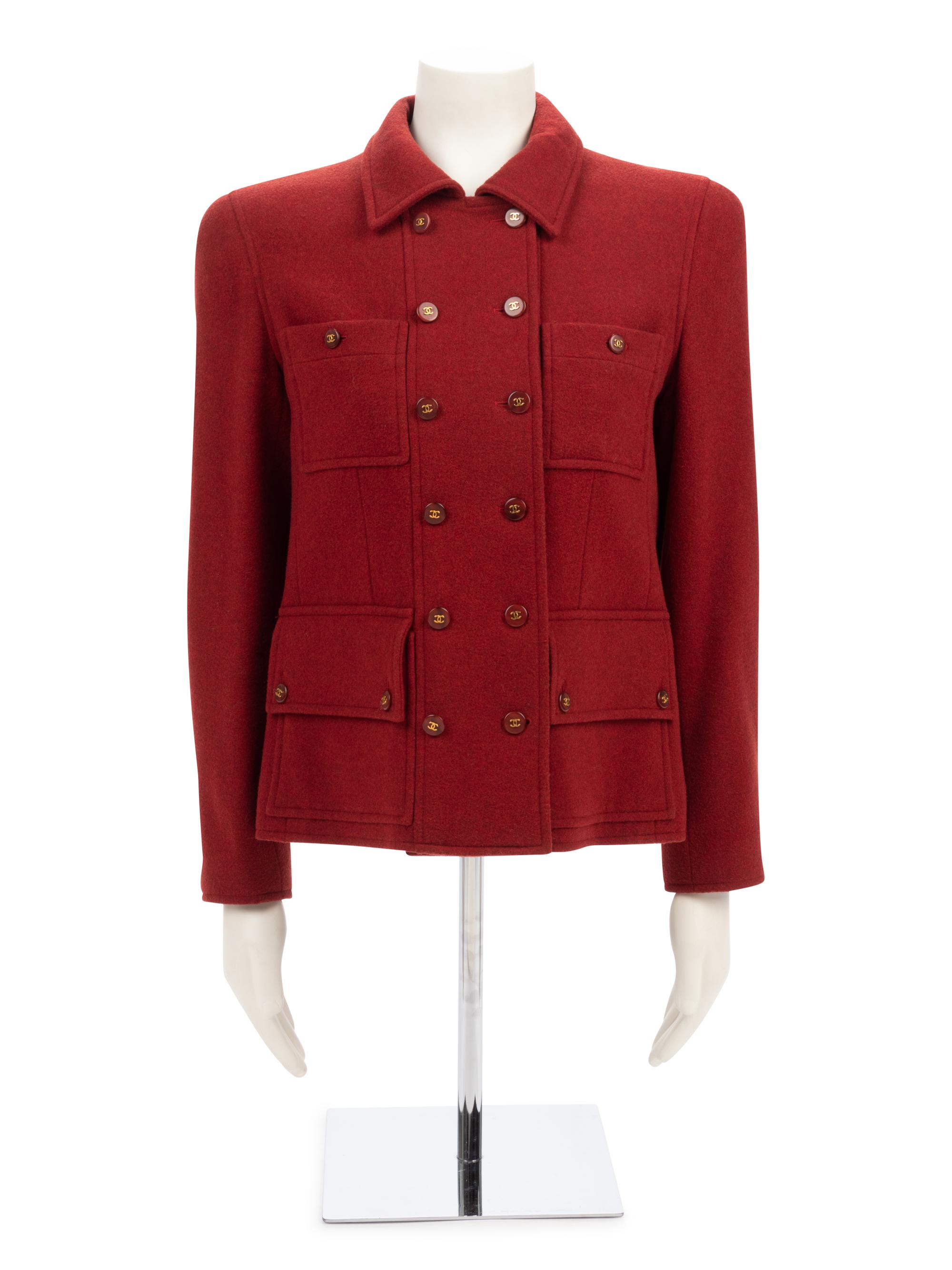 Chanel Cashmere Double Breast Jacket, Fall 1995