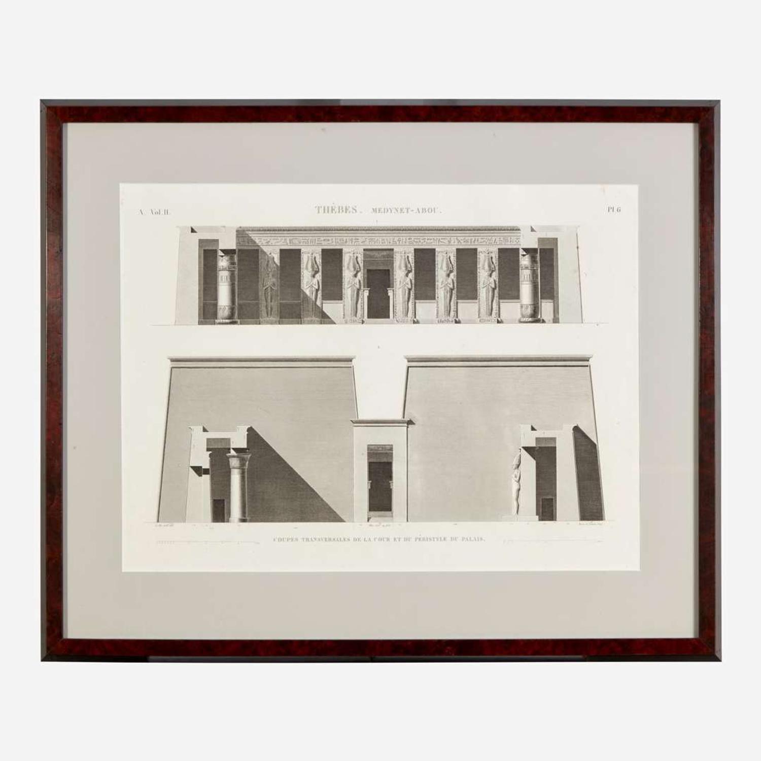 A Suite of Five Engravings from 'Description de l'Égypte'