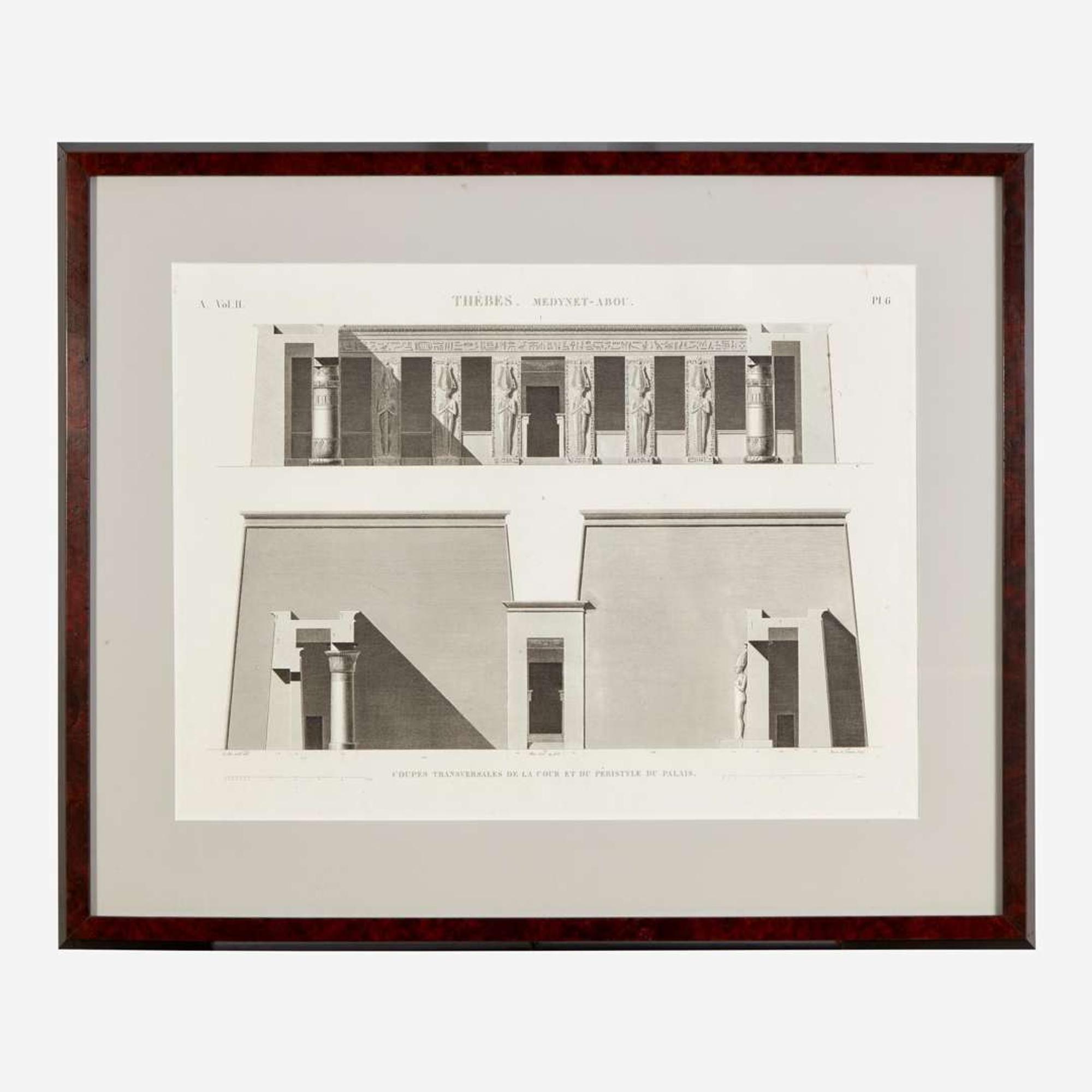 A Suite of Five Engravings from 'Description de l'Égypte'
