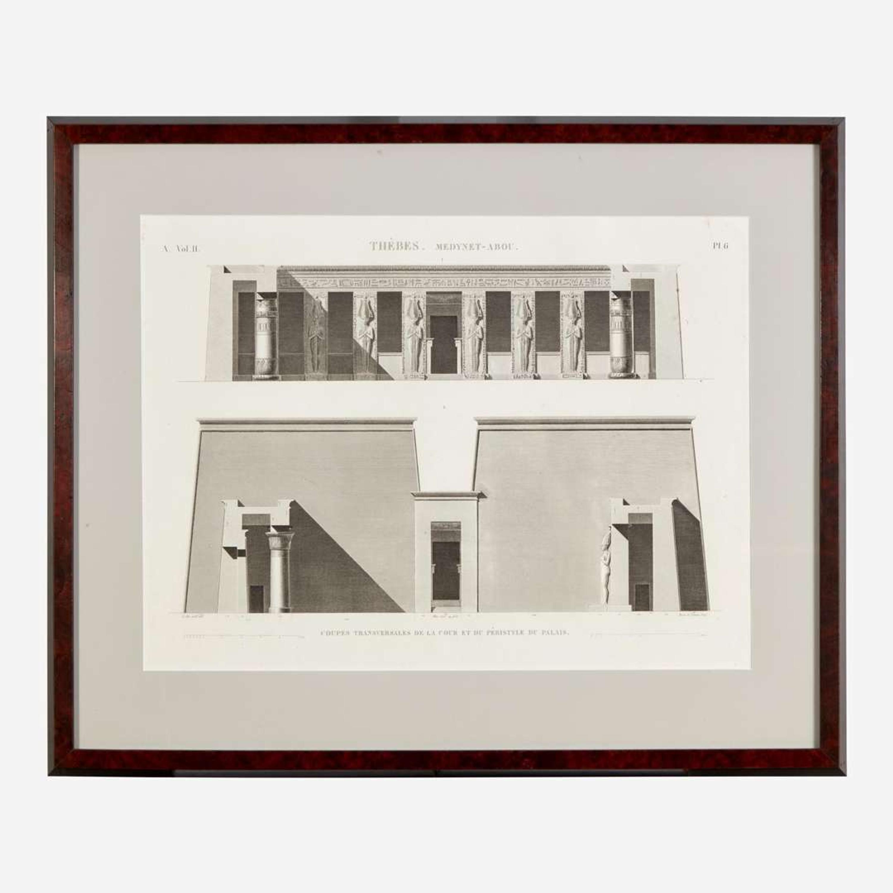 A Suite of Five Engravings from 'Description de l'Égypte'