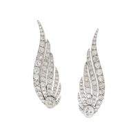 DIAMOND AND WHITE GOLD EARRINGS