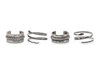 A Collection of Silver Bracelets,