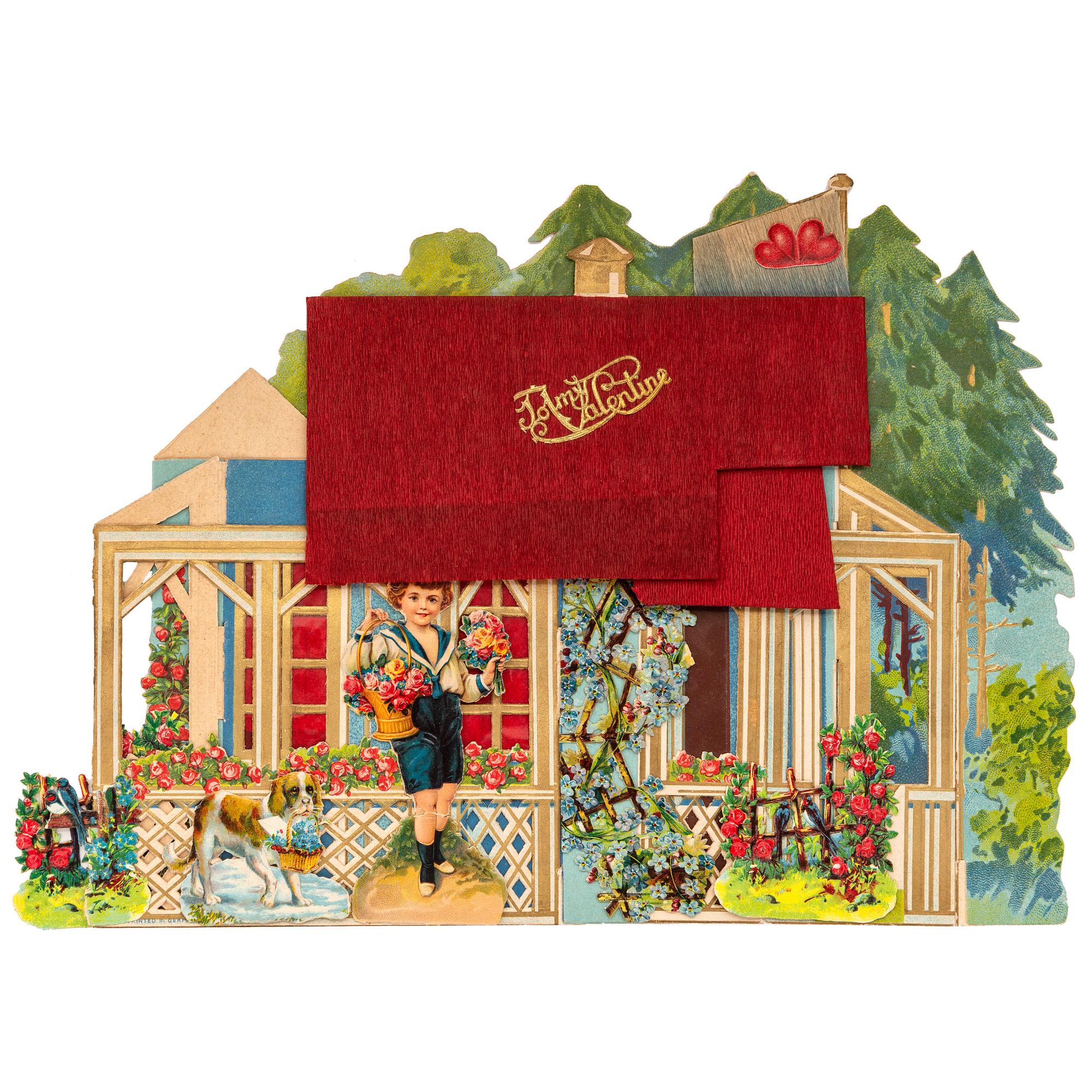 [ADVERTISING]. A group of 43 advertising pieces, including die-cut Valentines, catalogs, advertising cards, and more.