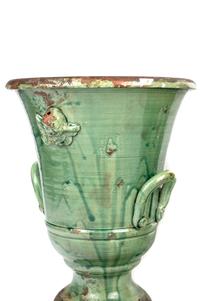 Two Green Glazed Pottery Articles