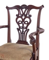 A Chippendale Style Shell-Carved Mahogany Armchair