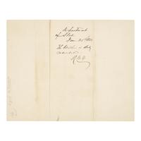 [Presidential] Buchanan, James. Manuscript document, signed