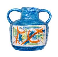 An Italian Ceramic Vase Height 13 1/2 inches. — D'ARIENZO, VIETRI