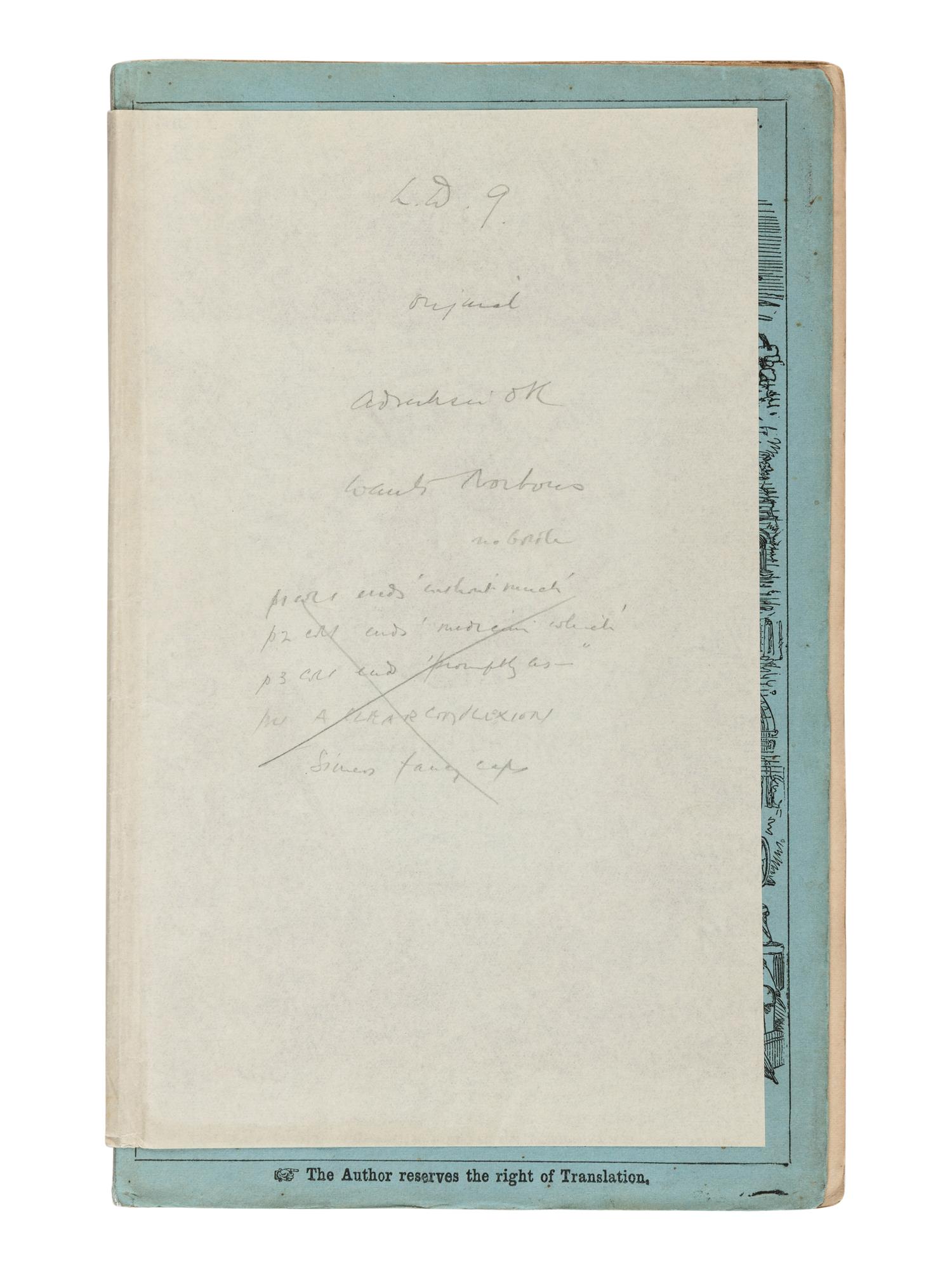 DICKENS, Charles (1812-1870). Little Dorrit . London: Bradbury and Evans, December 1855 - June 1857.
