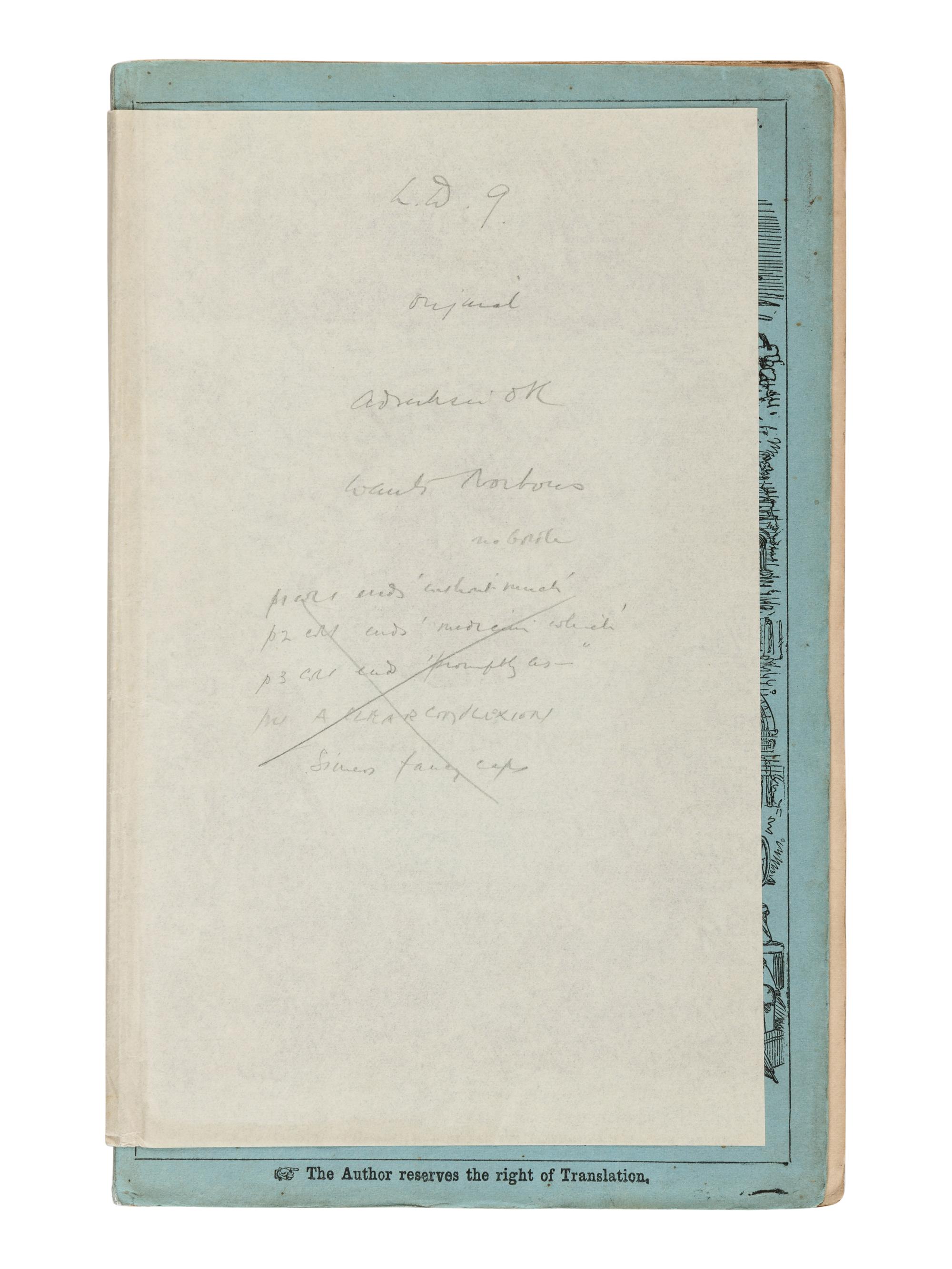 DICKENS, Charles (1812-1870). Little Dorrit . London: Bradbury and Evans, December 1855 - June 1857.