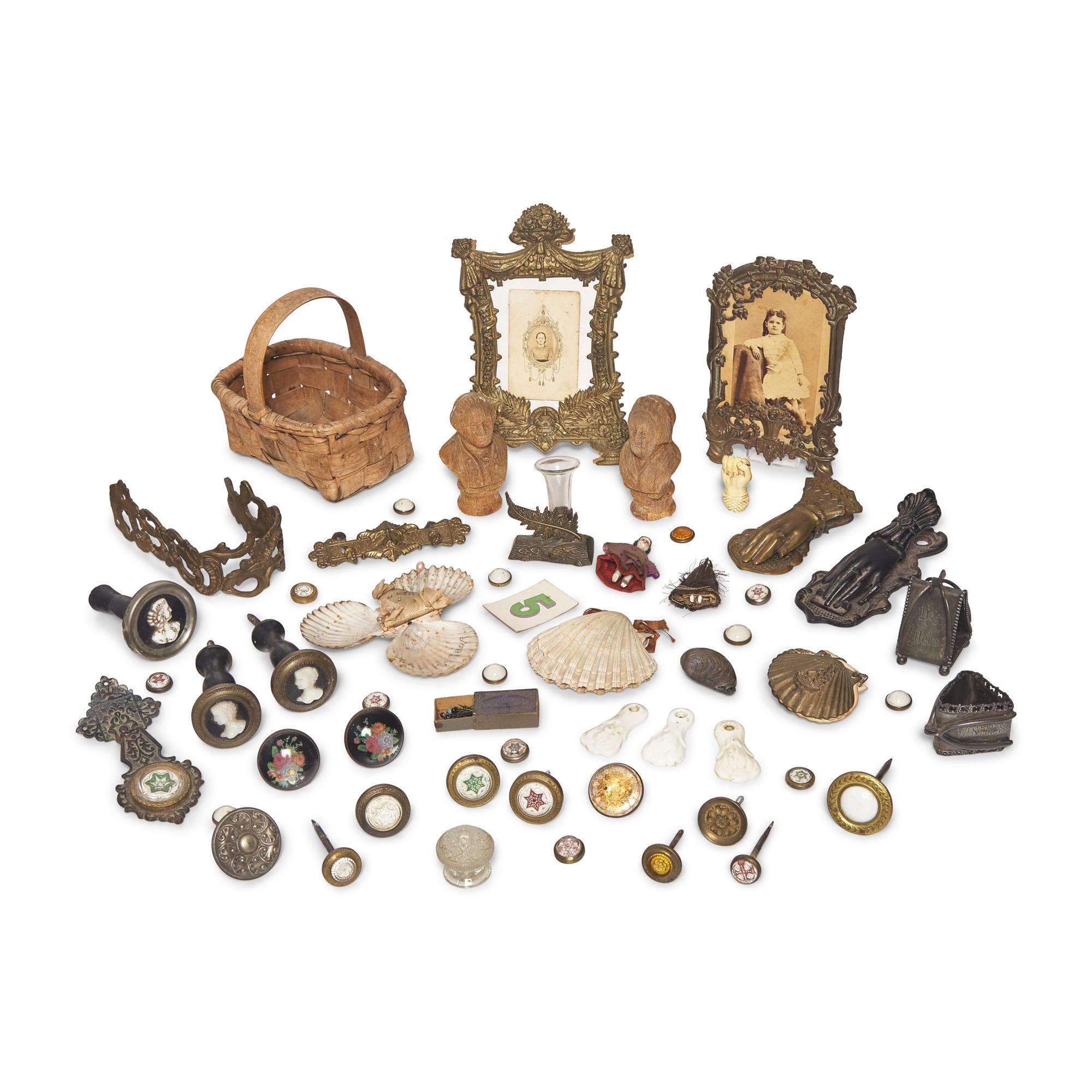 An Assorted Collection of Victorian Sentimental and Souvenir Items