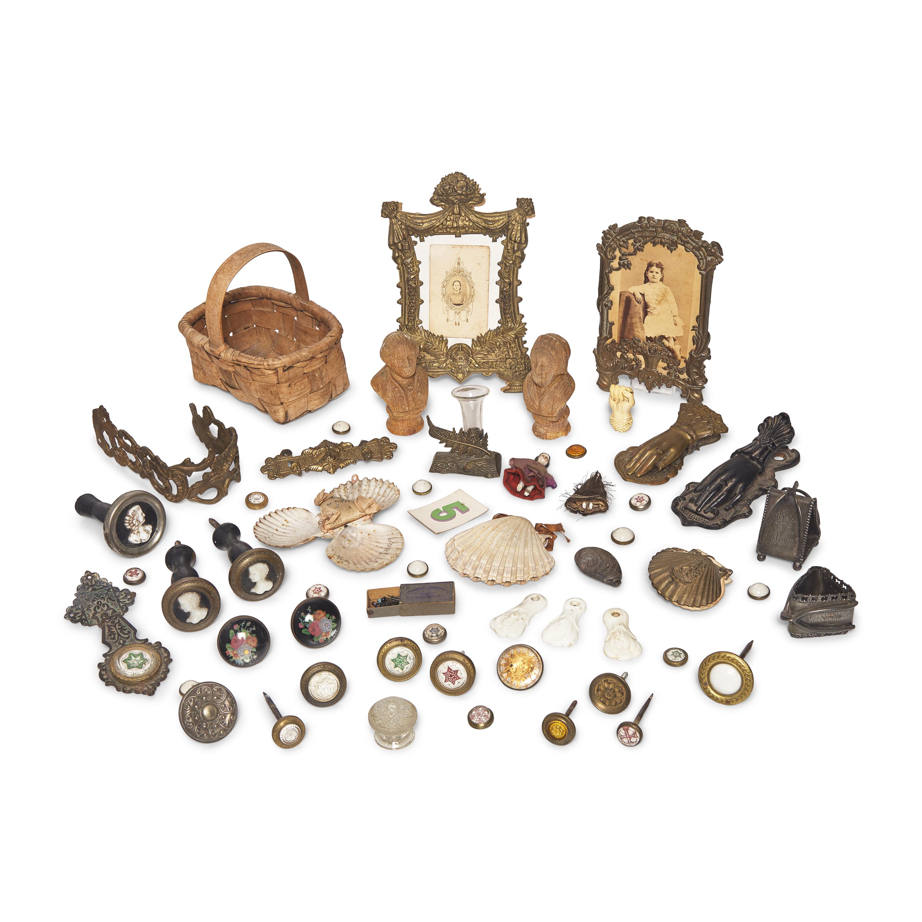 An Assorted Collection of Victorian Sentimental and Souvenir Items