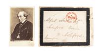 CHURCHILL, WINSTON, TLs July 18, 1948. Relating to Lord Beaconsfield. Together with photo and CDV.