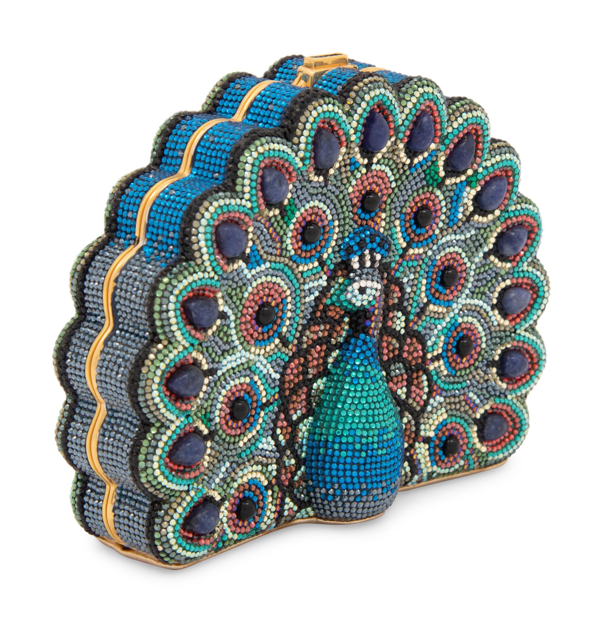 Judith Leiber Peacock Minaudière