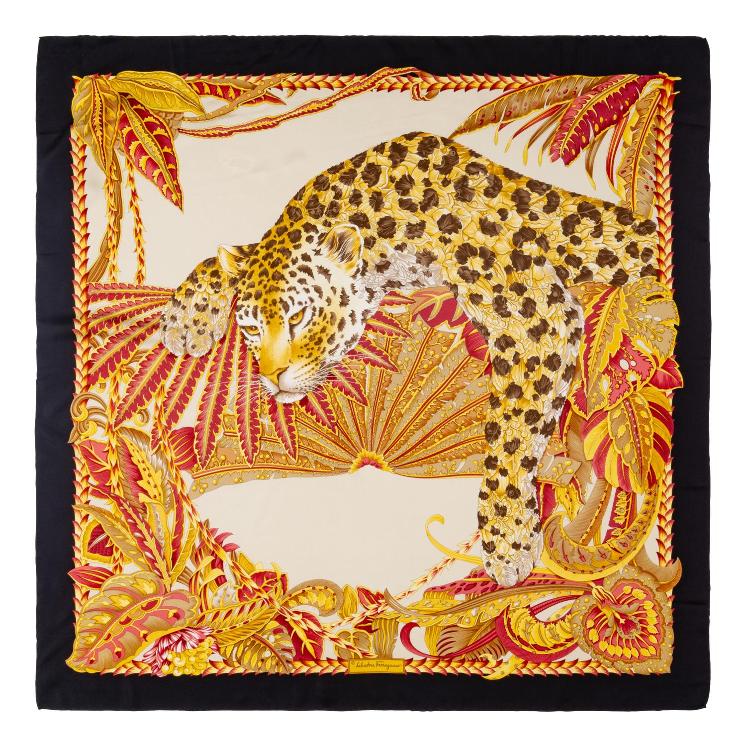 Five Salvatore Ferragamo Scarves