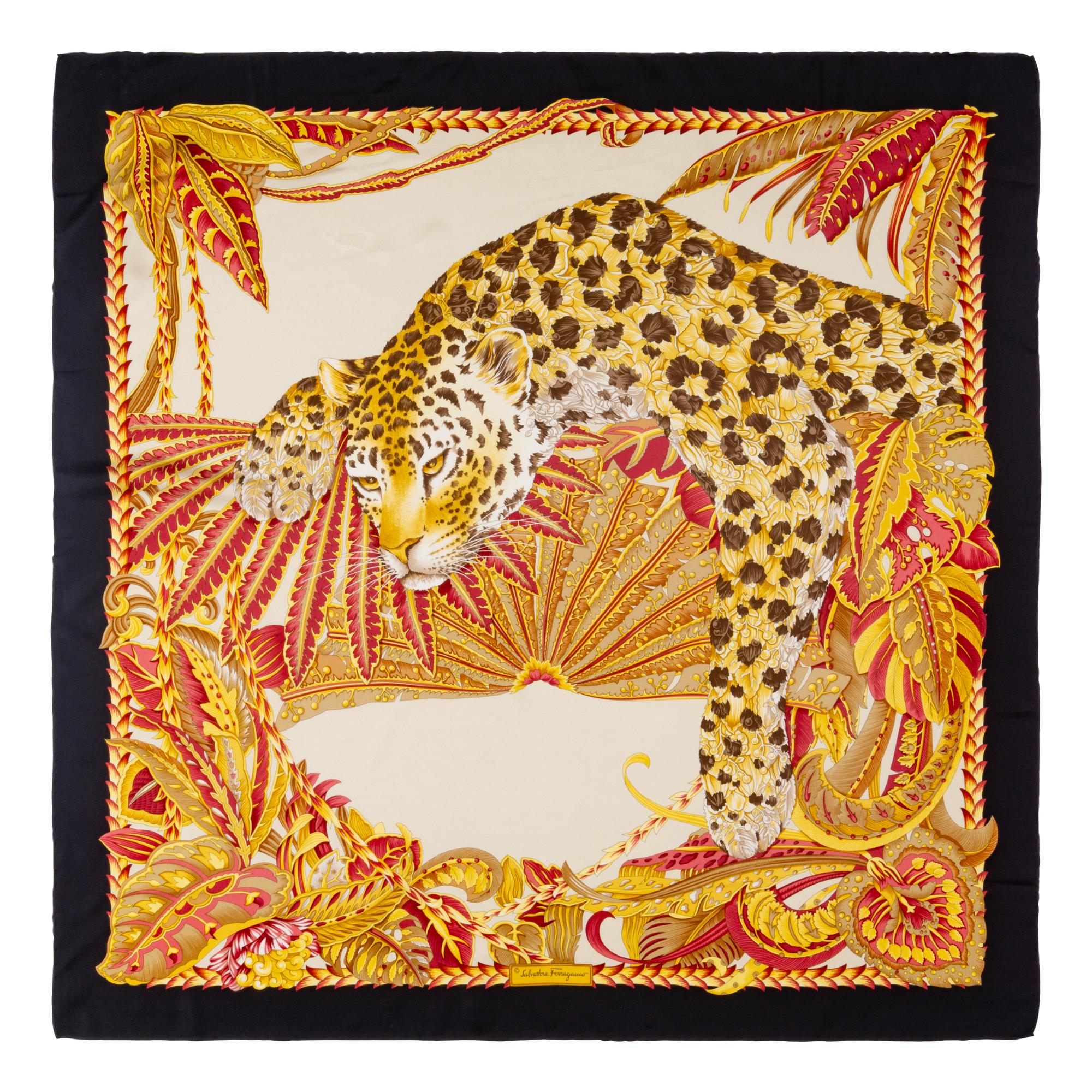 Five Salvatore Ferragamo Scarves