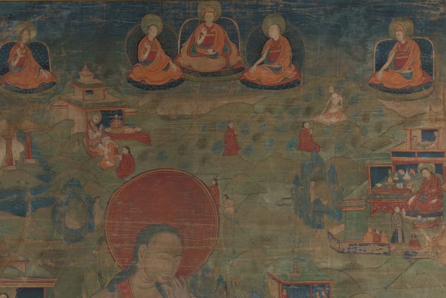 A Tibetan Thangka Depicting Saddha