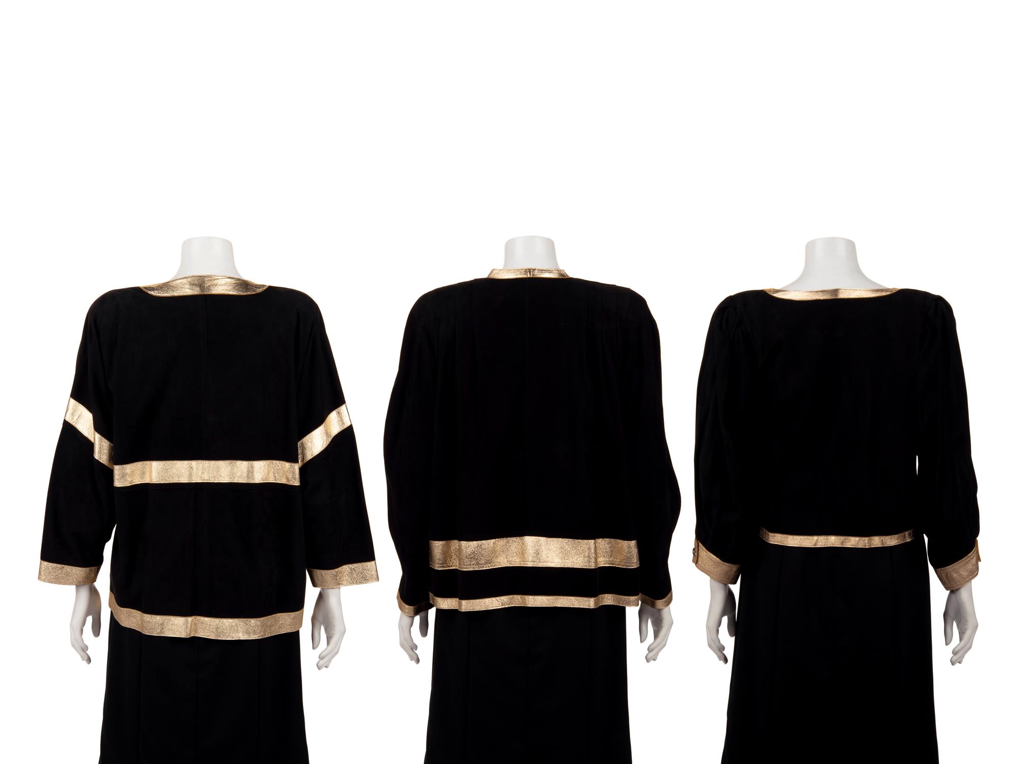 Three Jean Muir Suede Jackets, 1980s