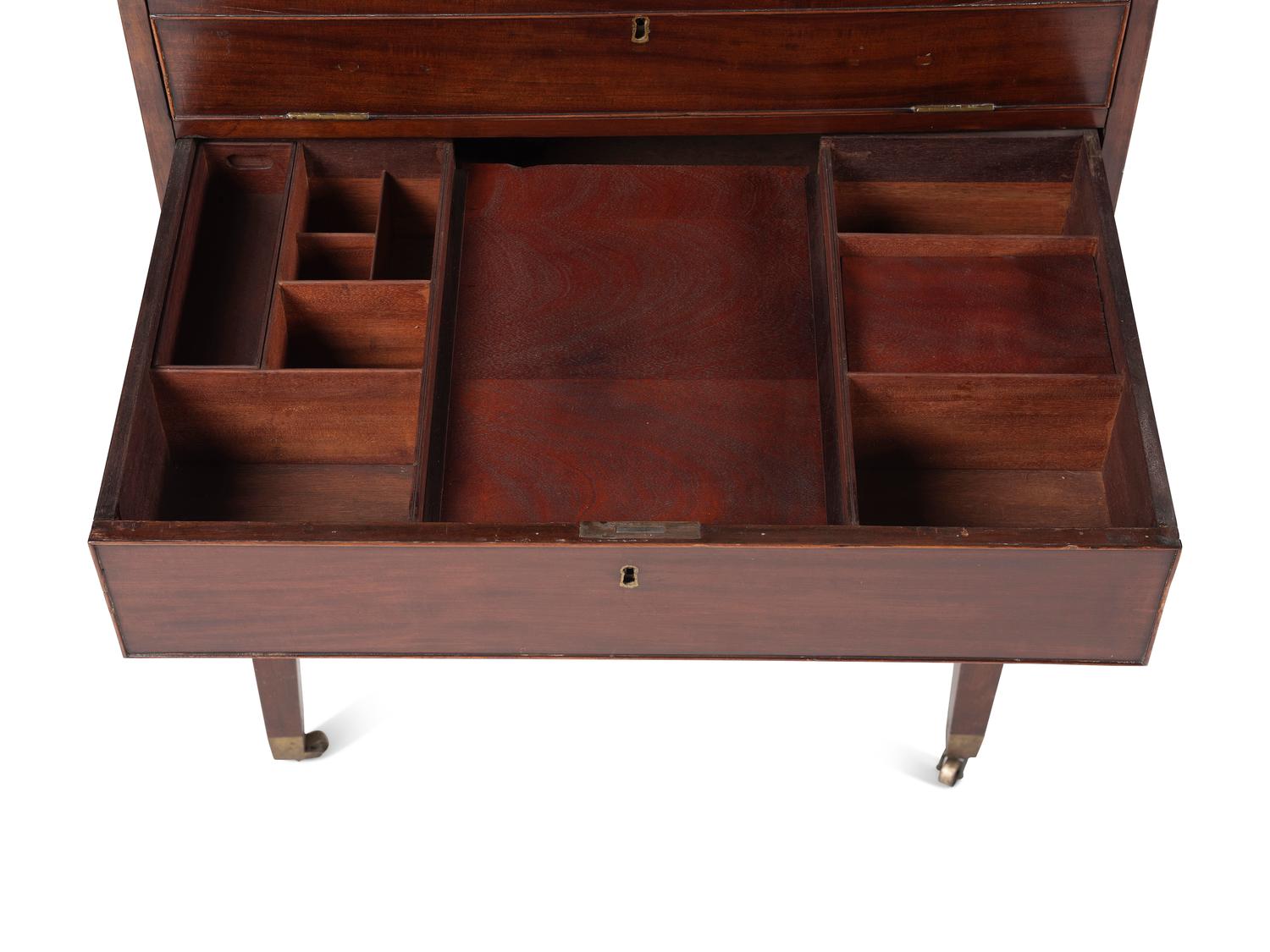 An George III Mahogany 'Harlequin' Dressing and Writing Table