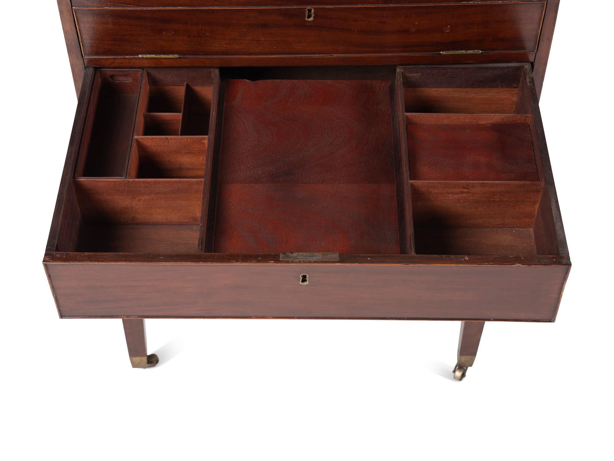 An George III Mahogany 'Harlequin' Dressing and Writing Table