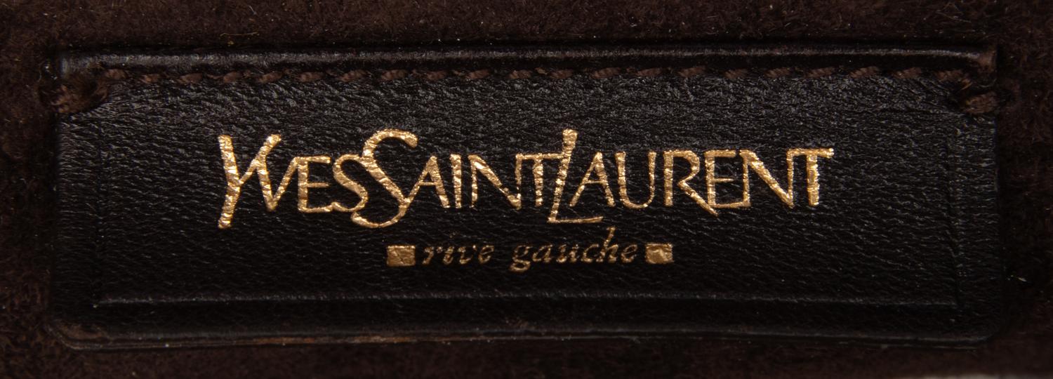 Yves Saint Laurent Rive Gauche, Green Ostrich Tote
