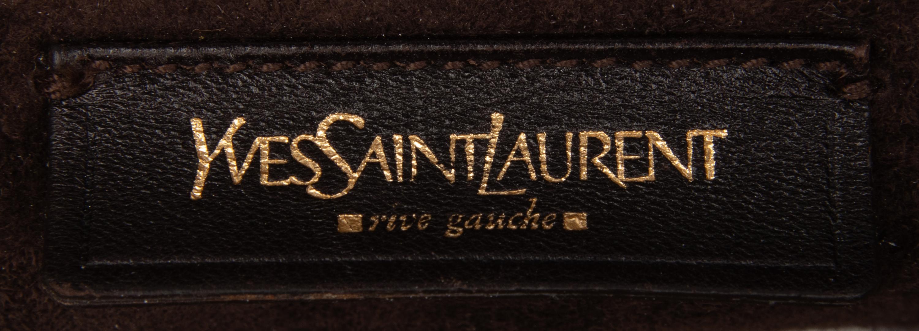Yves Saint Laurent Rive Gauche, Green Ostrich Tote