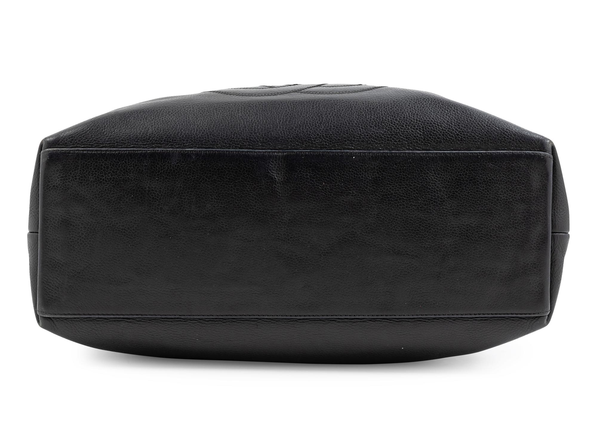 Chanel Black Leather CC Handbag, 2003-04