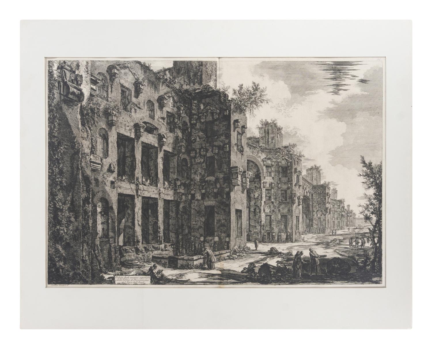A group of 12 plates from Vedute di Roma and Le Antichità Romane , 18th century