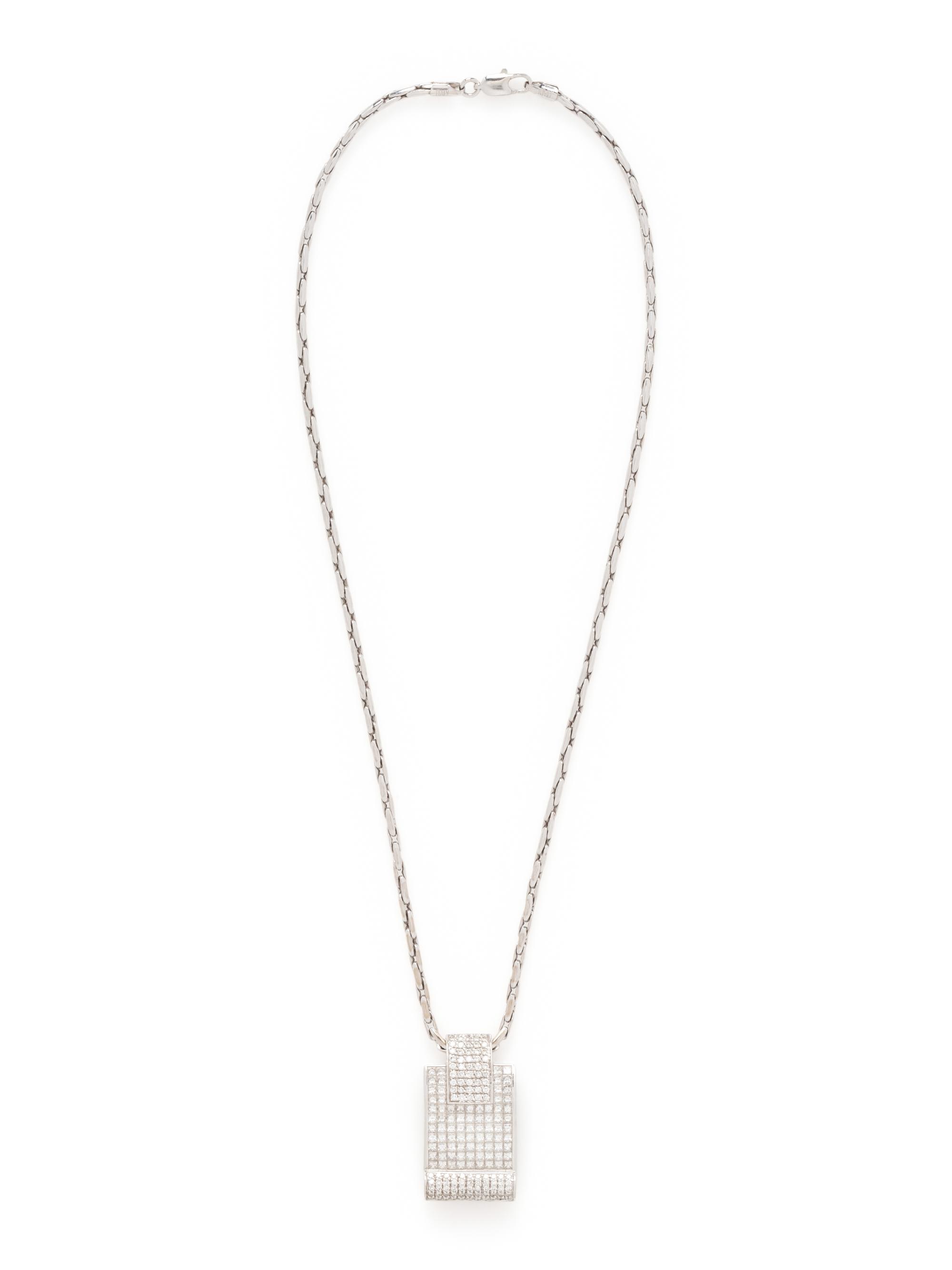 WHITE GOLD AND DIAMOND PENDANT/NECKLACE