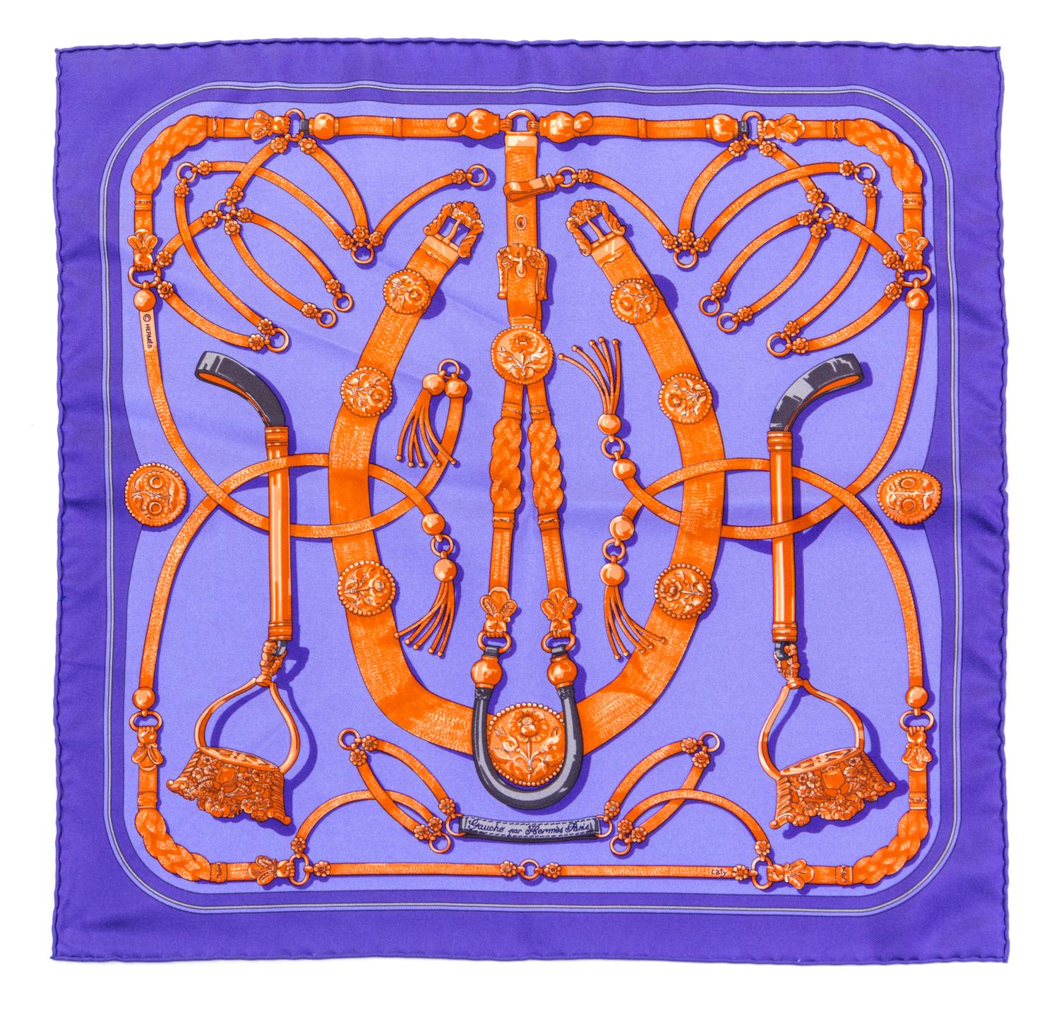 A Group of Hermes Silk Pocket Squares, 16" x 16".