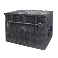 A Wrought Iron Safe Box 35" W x 25" D x 24" H — Italy, 18th Century