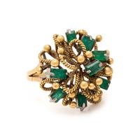 Yellow Gold and Emerald Ring