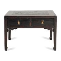 A Chinese Stained Hardwood Console Table