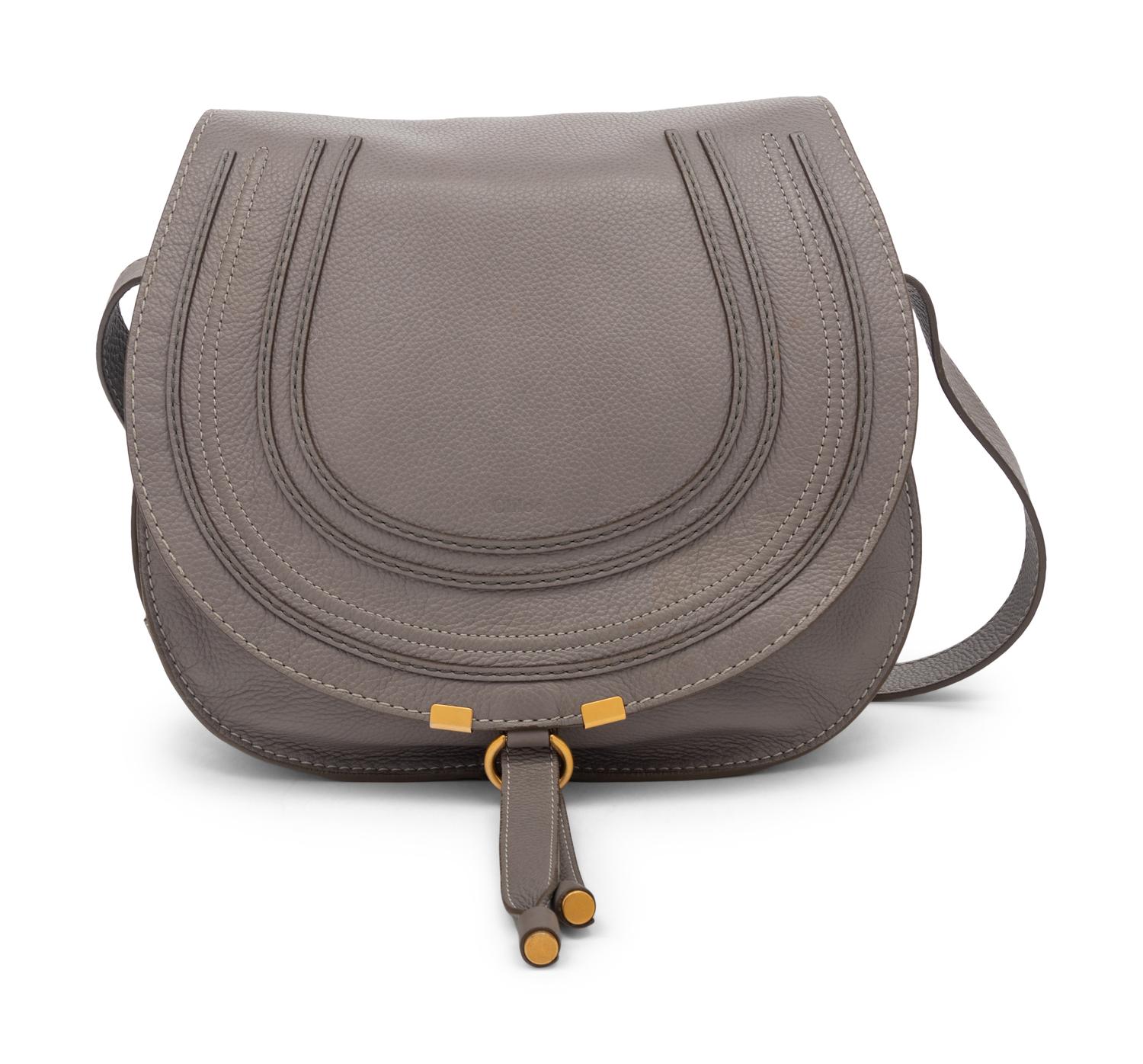 Grey Marcie Saddle Bag by Chloé