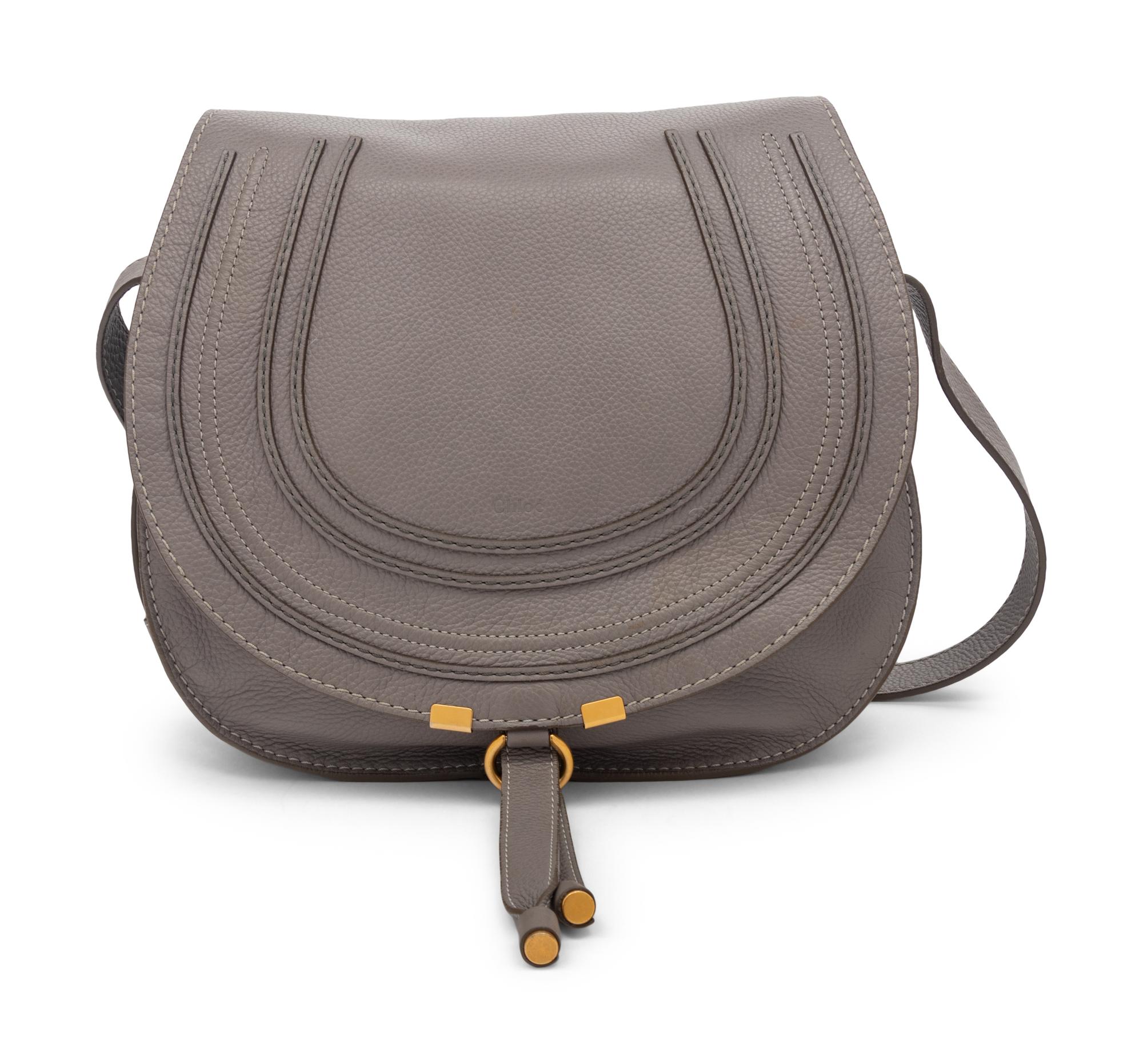 Grey Marcie Saddle Bag by Chloé