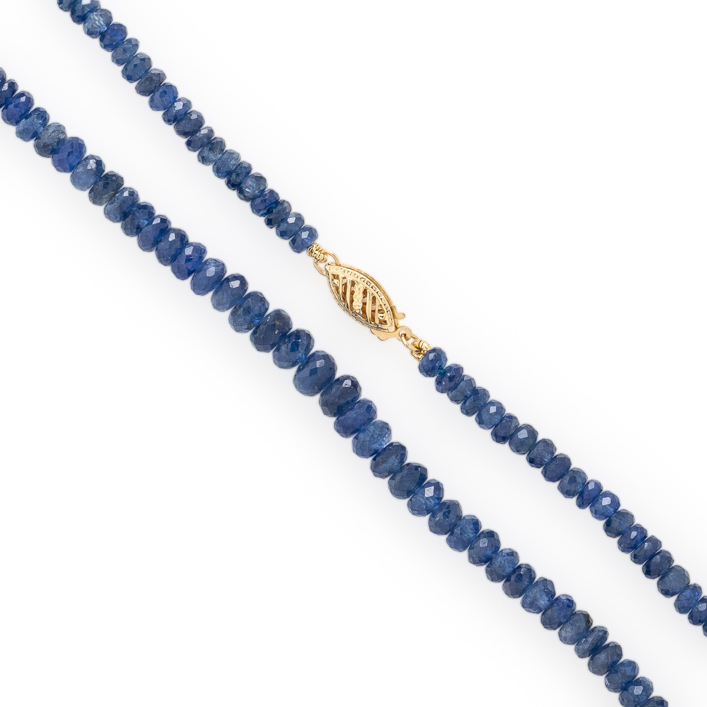 Sapphire Beaded Necklace