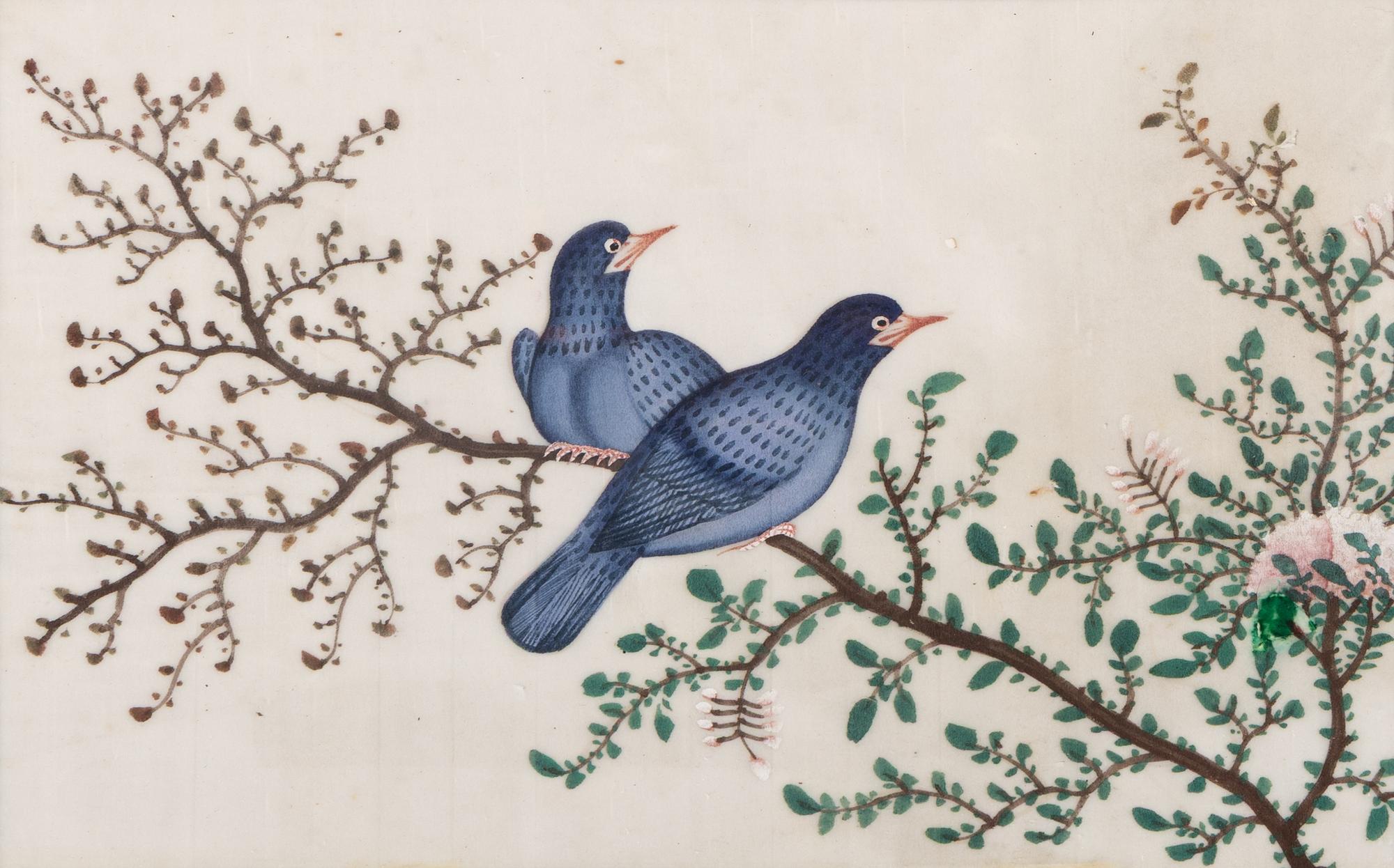 A Set of Twelve Chinese Export Watercolor and Pith Paintings